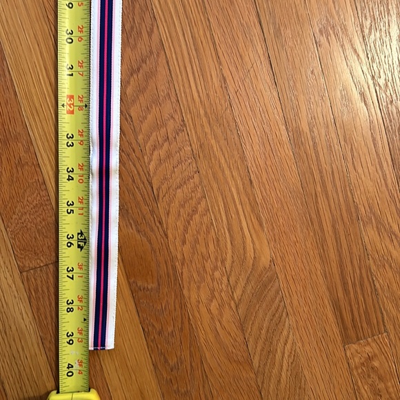 🌟J Crew Striped Grosgrain ribbon loop belt - Picture 5 of 6